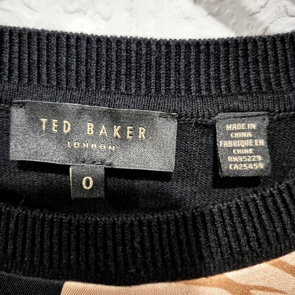 Ted Baker Payzlee Floral Print Long Sleeve Sweater - Picture 6 of 11